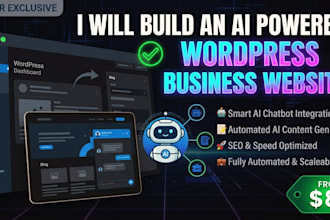build an ai powered wordpress business website