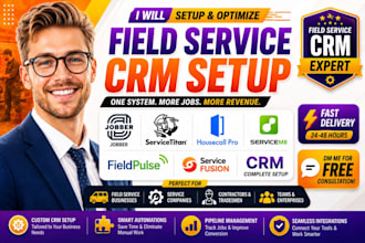 setup jobber servicetitan housecall pro servicem8 fieldpulse servicefusion crm