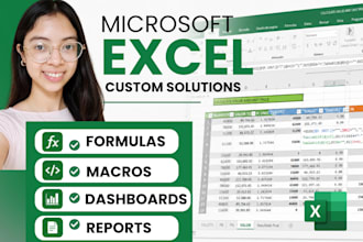 create custom microsoft excel spreadsheets and solutions