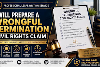 prepare a wrongful termination civil rights claim