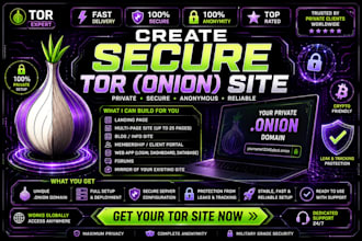 build a private, secure onion website on the tor browser