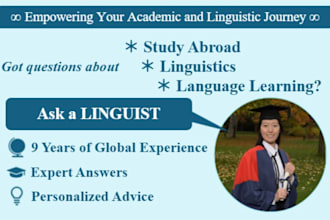 answer your questions as a linguist and study abroad mentor
