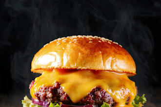 design restaurant menu and food poster