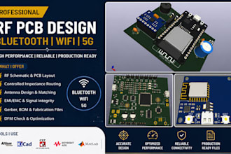 provide custom rf pcb design for bluetooth, wifi, and 5g