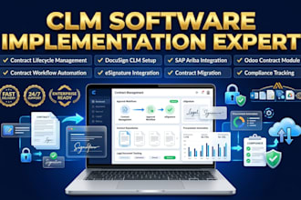 build clm software contract lifecycle management consulting docusign odoo module
