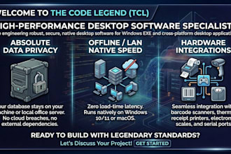 develop custom desktop software and windows applications