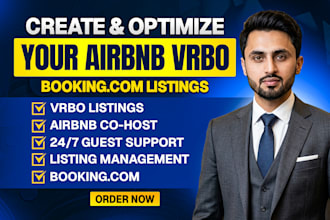 create and optimize airbnb vrbo booking com listings