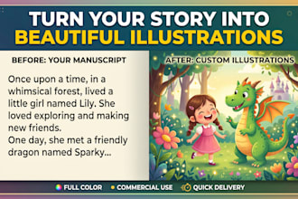 stunning children book illustration storybook art  picture book illustration