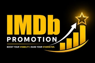 promote your imdb page and improve starmeter rank organically