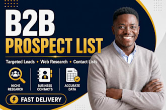 build verified b2b lead lists and setup python and ai automations