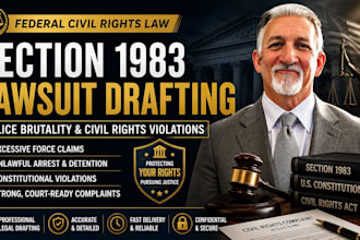 write a section 1983 lawsuit for police brutality as a US attorney