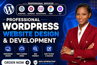 build ,design or redesign wordpress buisness ,ecommerce and develop blog website