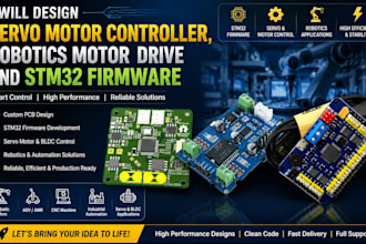 design servo motor controller robotics motor drive and stm32 firmware