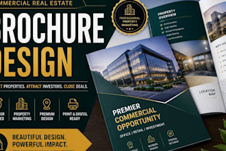 design a commercial real estate brochure for property marketing
