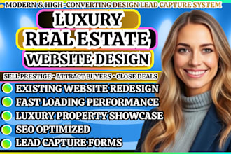 design a luxury real estate website that attracts high end buyers