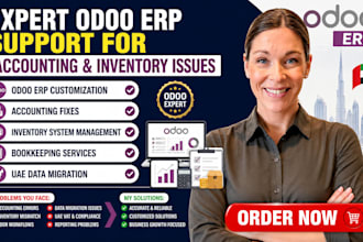 customize odoo erp CRM inventory accounting bookkeeping uae data migration