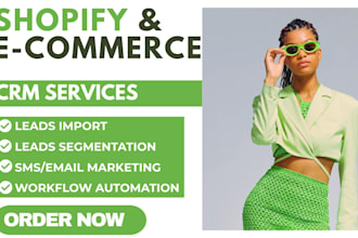 setup ecommerce shopify CRM klaviyo drip omnisend gorgias metrilo hubspot CRM