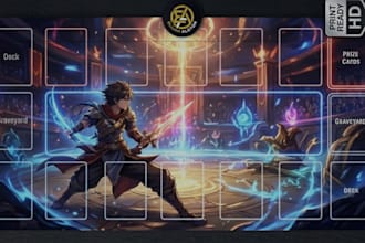 design anime mtg playmat tcg playmat fantasy playmat deskmat tabletop mouse pad