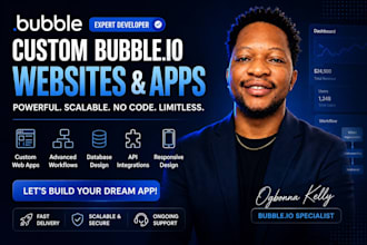 build bubble io app developer for bubble website saas mvp and API integration