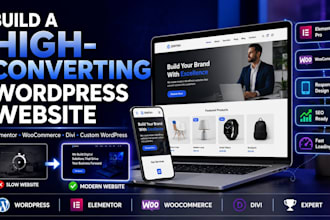 do wordpress website elementor woocommerce clone landing page divi expert blog