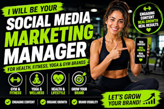 be your health, fitness, gym yoga social media marketing manager