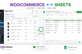 sync woocommerce with google sheets
