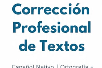 proofread and edit your book or academic text in spanish