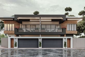 redesign luxury apartment, villa,townhouse facade model, story house,balcony cgi