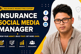 insurance social media manager, insurance agency marketing specialist expert