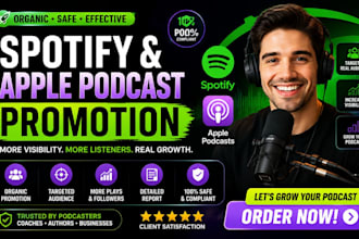 promote your spotify and apple podcast organically