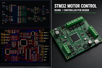 design stm32 motorcontrol pcb with canbus rs485 industrial automation controller