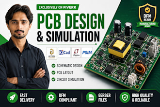 do pcb design, schematic capture and circuit simulation