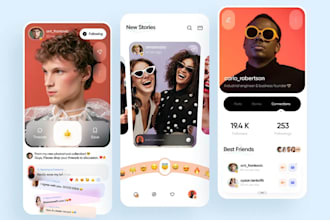 develop a modern social media app, social networking app