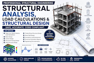 perform structural analysis, load calculations, and structural design