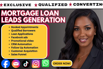 generate high converting USA mortgage leads, mortgage lender leads, facebook ad