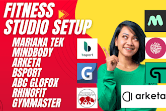 setup fitness studio crm mariana tek mindbody arketa bsport abc glofox rhinofit
