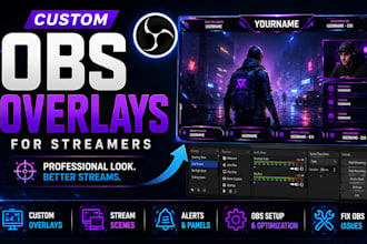 create custom obs overlays, stream scenes, and fix obs issues