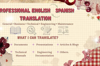 translate english and spanish accurately and professionally