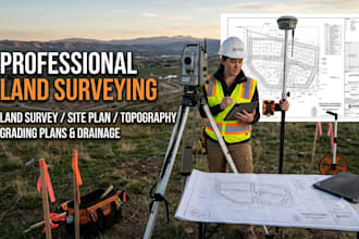 land survey draw survey plans site plan topography land surveyor grading plan