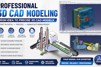 design manufacturing ready cad model for cnc machining and injection molding
