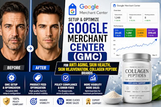 setup and optimize gmc for anti aging  skin health skin rejuvenation peptide