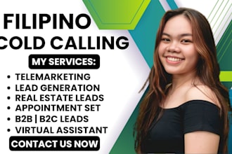 be filipino bilingual b2b cold caller, lead generation