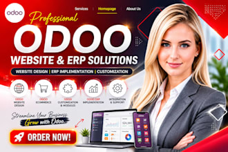 setup, customize develop odoo module odoo erp implementation odoo website design