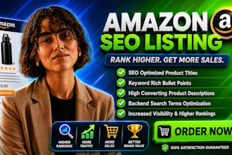write SEO amazon listing with bullet points and backend keywords fast