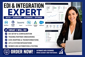setup edi CRM mulesoft cin7 omni boomi sps commerce asteria warp salesforce