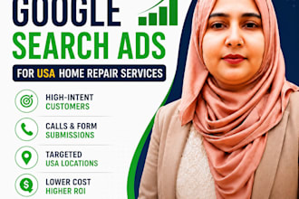 run google search ads for USA home repair services