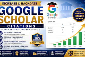 increase and backdate google scholar citations in peer reviewed indexed journals