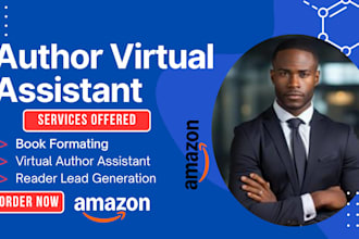 be your author virtual assistant for amazon KDP book marketing