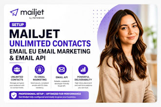 setup mailjet unlimited contacts email eu email marketing email api
