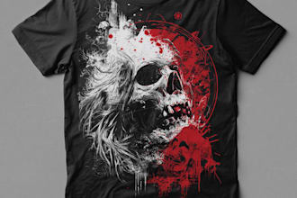 make metal, punk, hardcore, horror tshirt designs